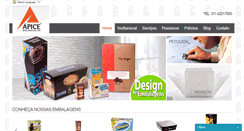 Desktop Screenshot of apicegrafica.com.br